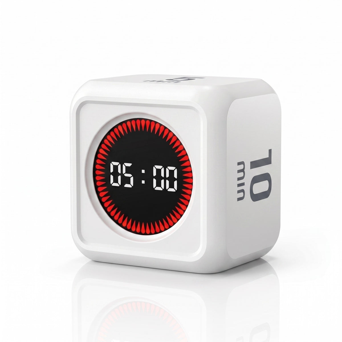 White Cube Pro flip timer showing 5 minutes