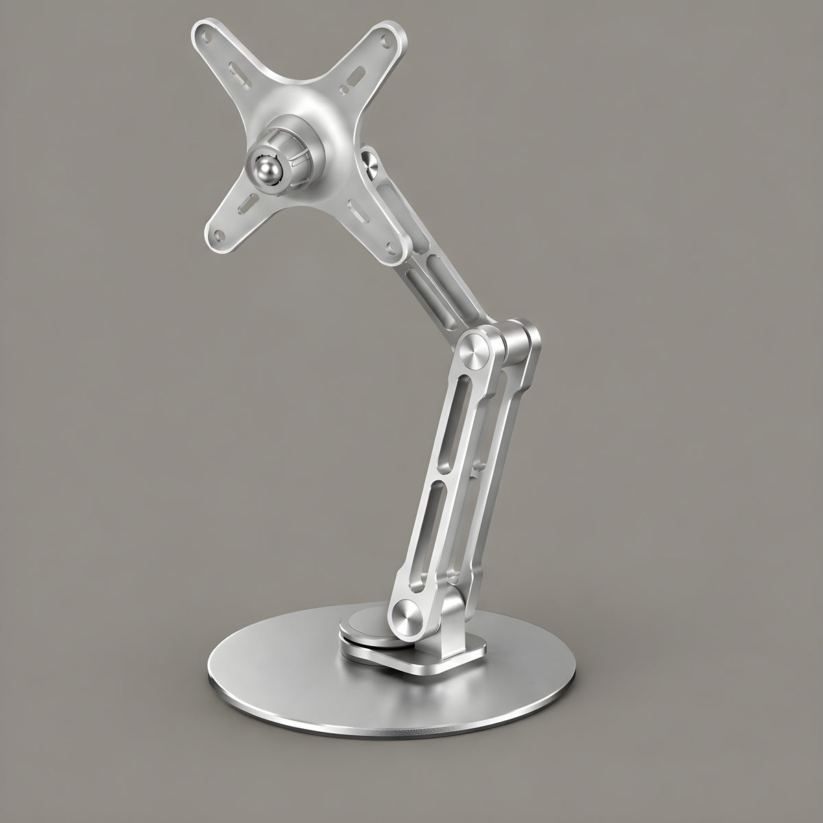 Reach stand with VESA plate in silver