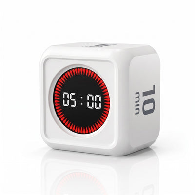 White Cube Pro flip timer showing 5 minutes