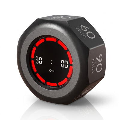 Black Octagon flip timer showing 30 minutes