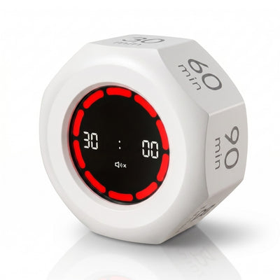 White Octagon flip timer showing 30 minutes