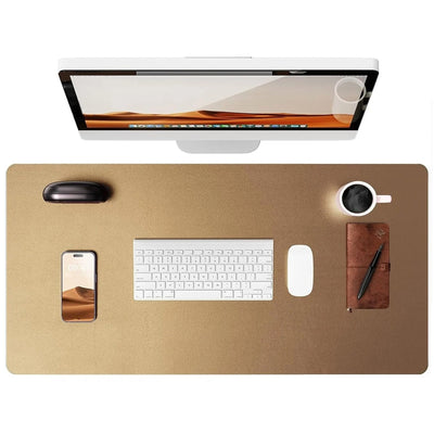 Flow desk mat in bronze