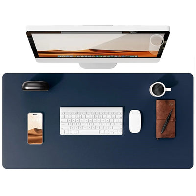 Flow desk mat in dark blue