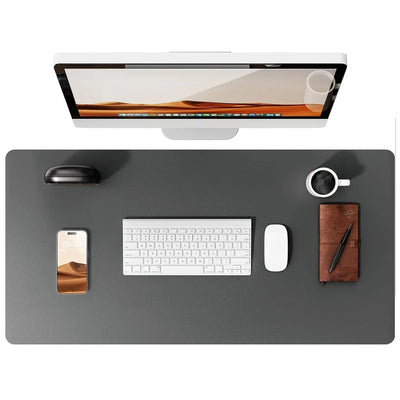 Flow desk mat in dark grey