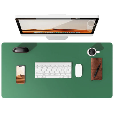 Flow desk mat in jade green