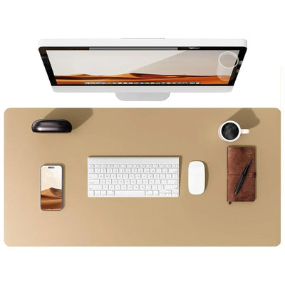 Flow desk mat in latte